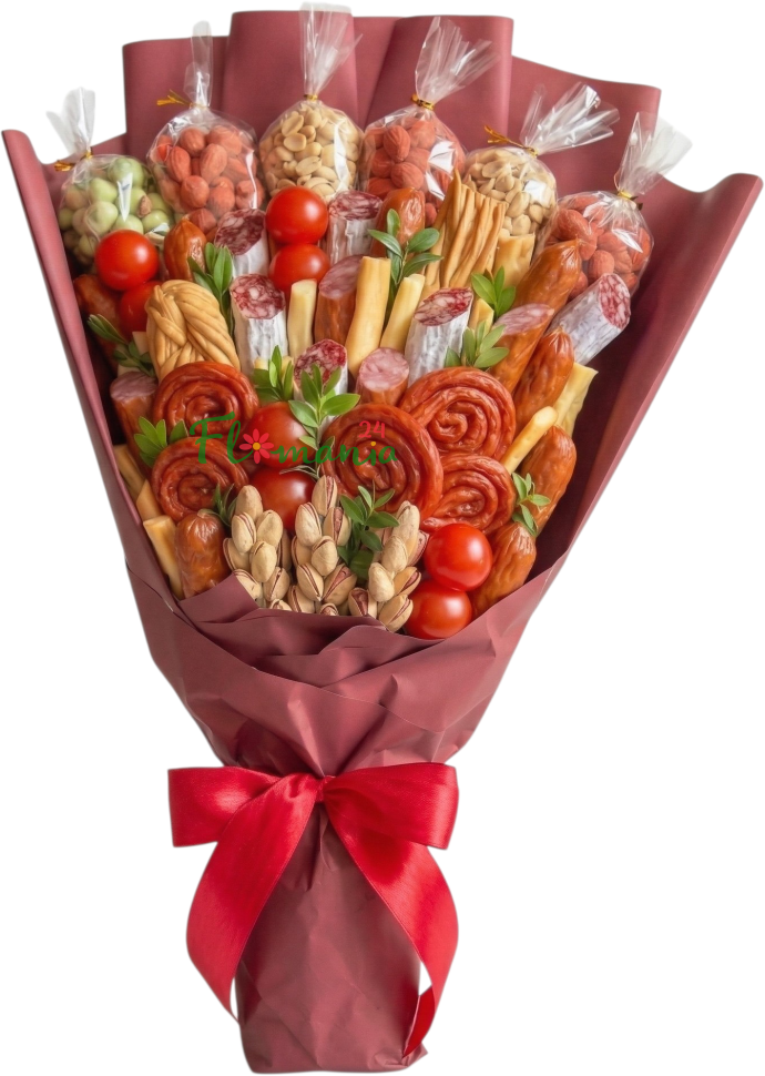 Съедобный букет «Закусочный батальон»